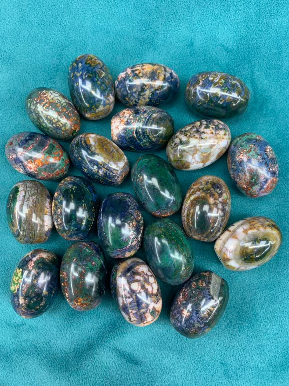 20 Pcs Rare Tibetan Buddhism Natural Agate Dzi 20x28mm Beads 