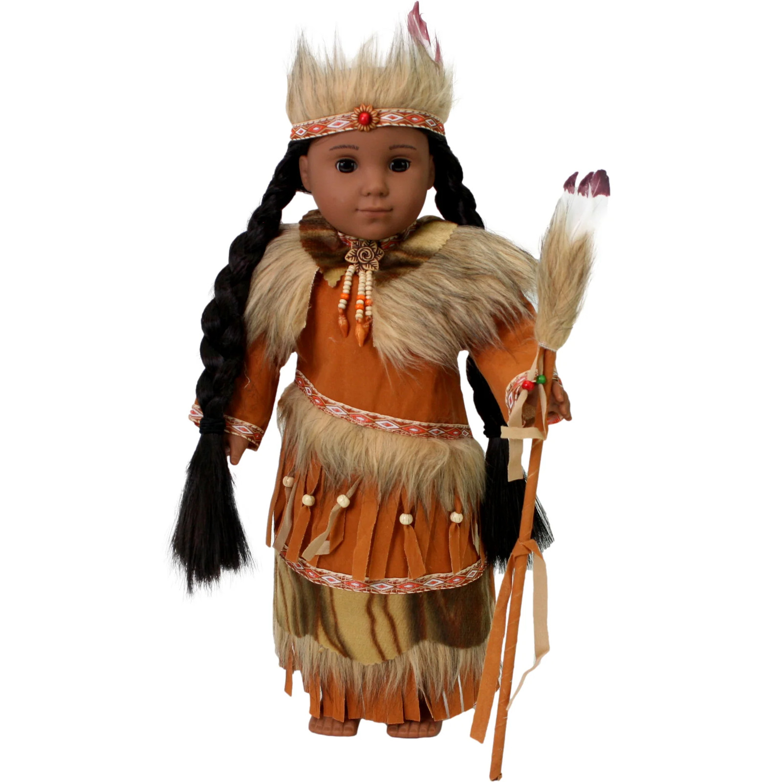 Kaya Inspired Indian Dres Feather Staff 18\