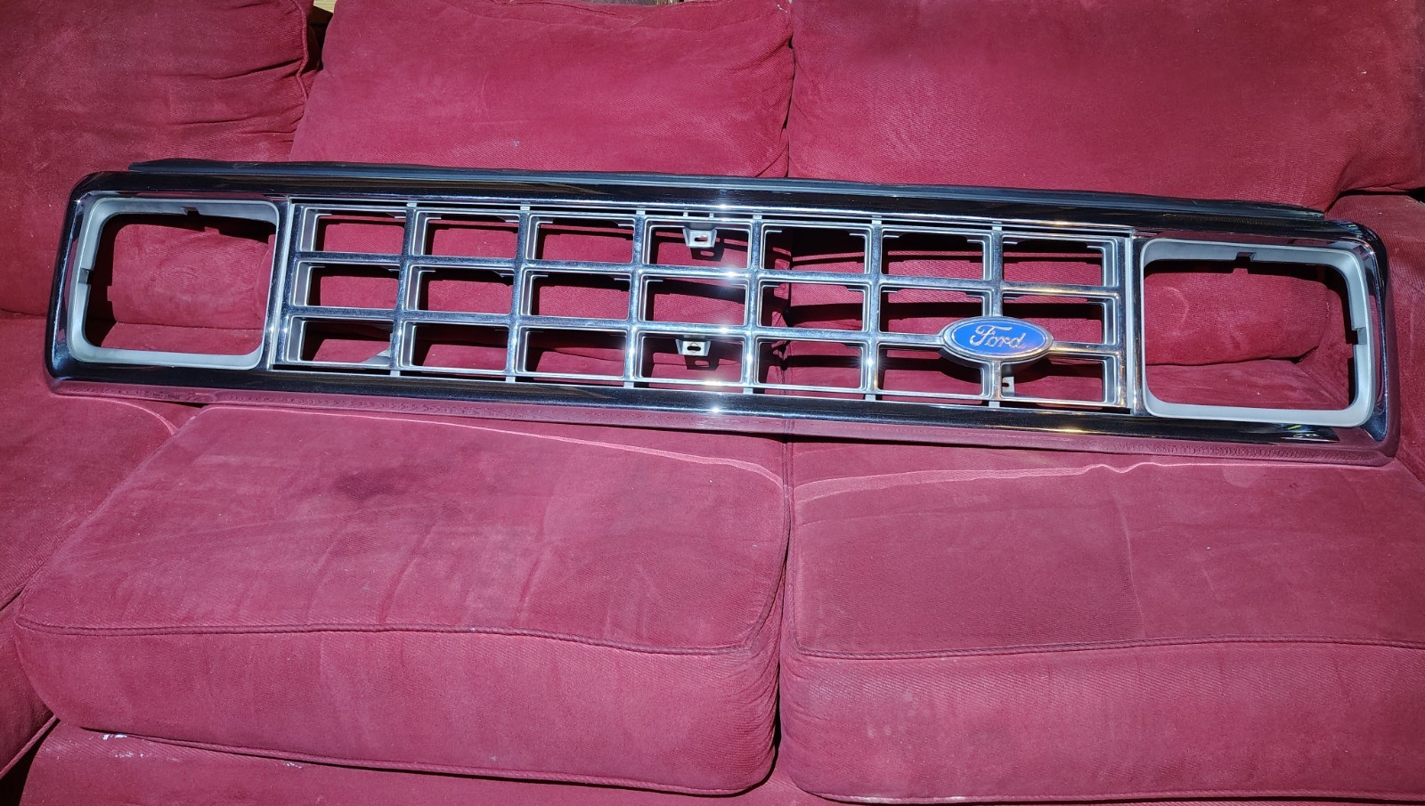 OEM 1983-1988 Ford Ranger Bronco II Chrome Grille Headlight Trim Bezel Surround
