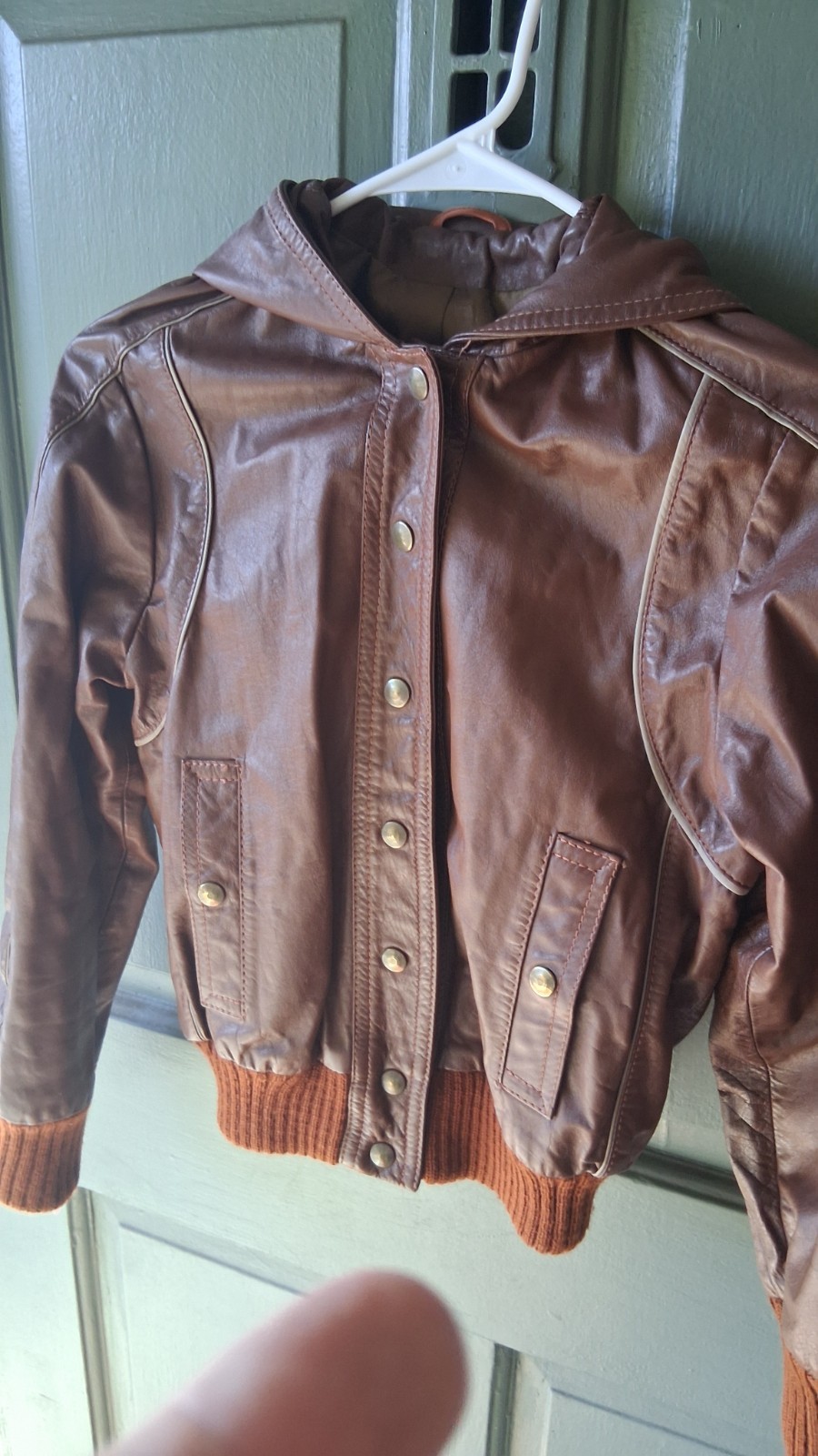 Cubalon Vintage 70\'s Leather Jacket 7/8 Uruguay Women Pristine Never Worn