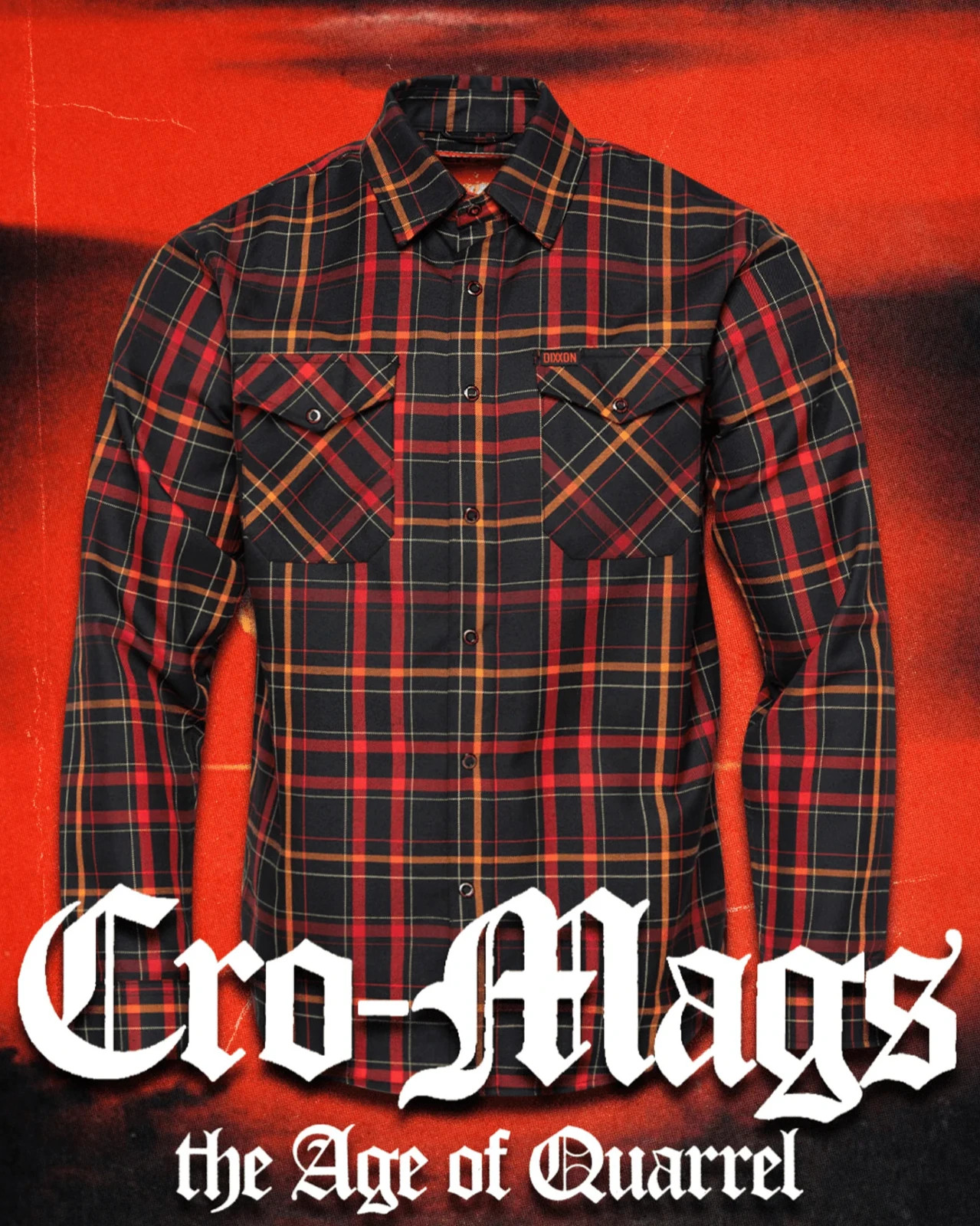 DIXXON Cro-Mags Age of Quarrel Flannel Men's Hardcore Band Shirt