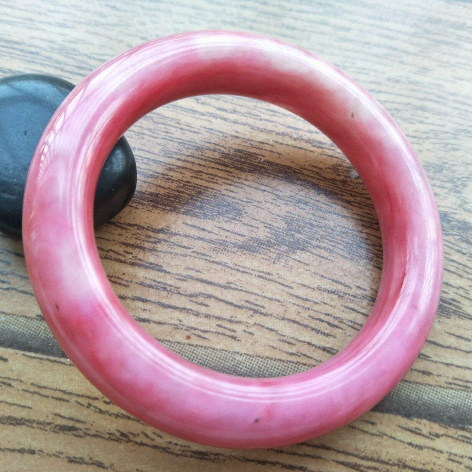 10% OFF- 50/51/52mm Certified Natural Red Jadeite Emerald A*Jade Carved Bangle