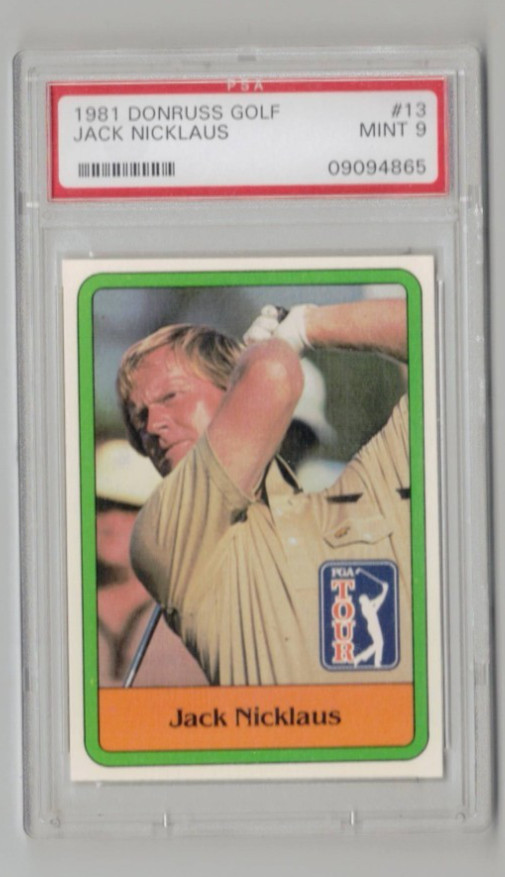 1981 Donruss Jack Nicklaus Rookie PSA 9 RC POP 1082 1981 Donruss Jack Nicklaus Rookie PSA 9 RC POP 1082