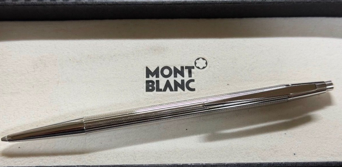 Montblanc No.1557 Noblesse Mechanical Pencil Platinum Finish 0.5mm Near Mint