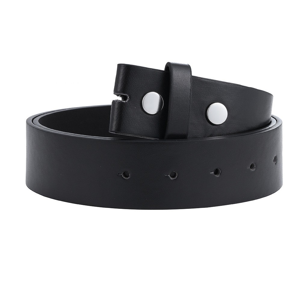 Falari Replacement One Piece Leather Belt Strap Without Buckle Snap Strap 1.5in