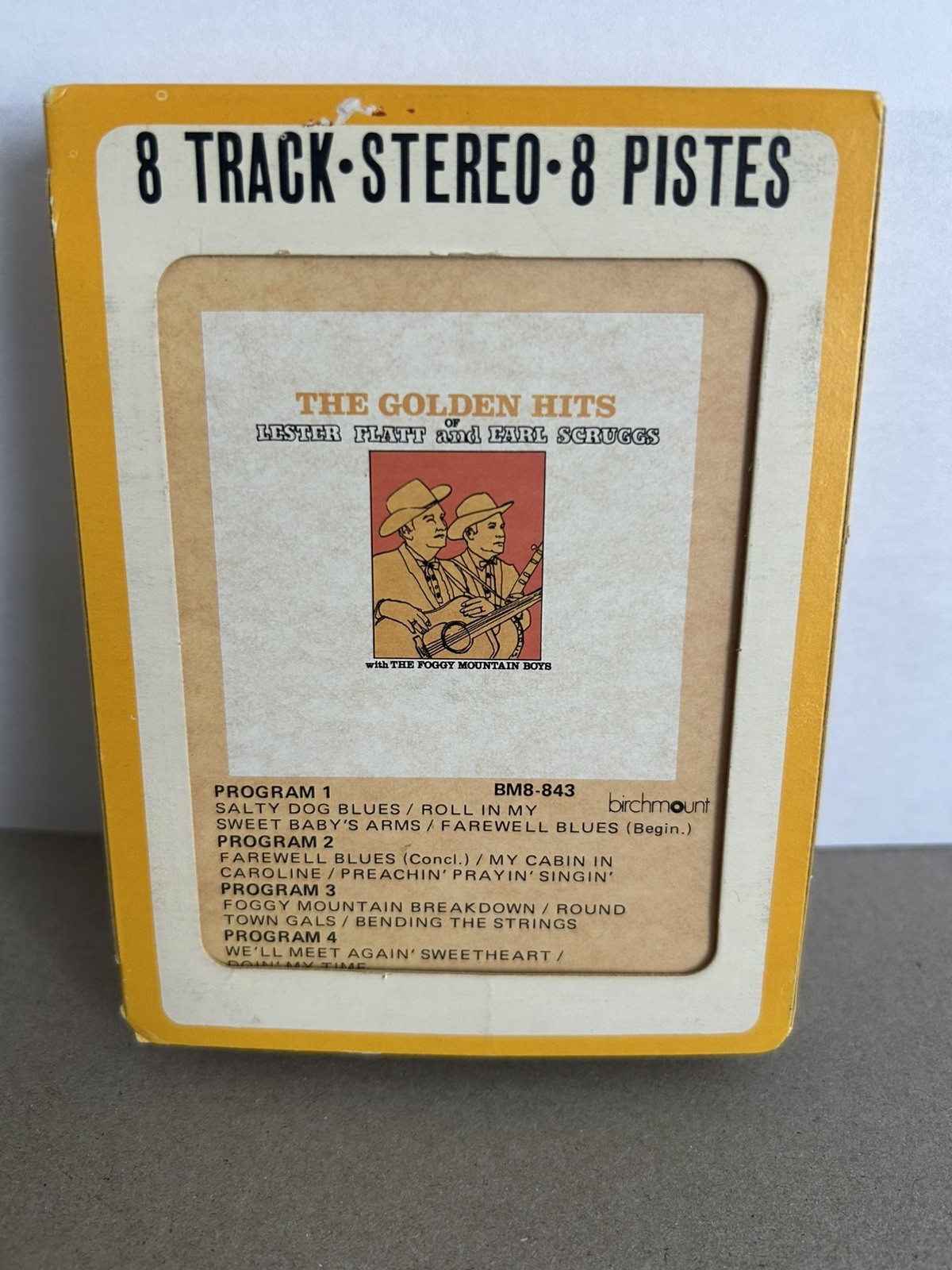 Lester Flatt & Earl Scruggs Golden Hits 8 Track Tape Vintage Bluegrass Music
