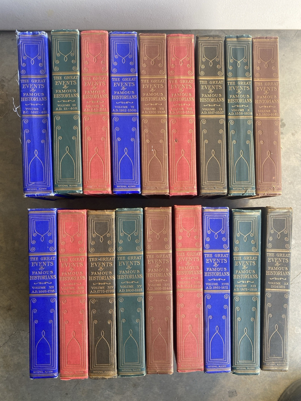1905 The Great Events By Famous Historians 18/20 Volumes Signed Limited Edition 1905 The Great Events By Famous Historians 18/20 Volumes Signed Limited Edition