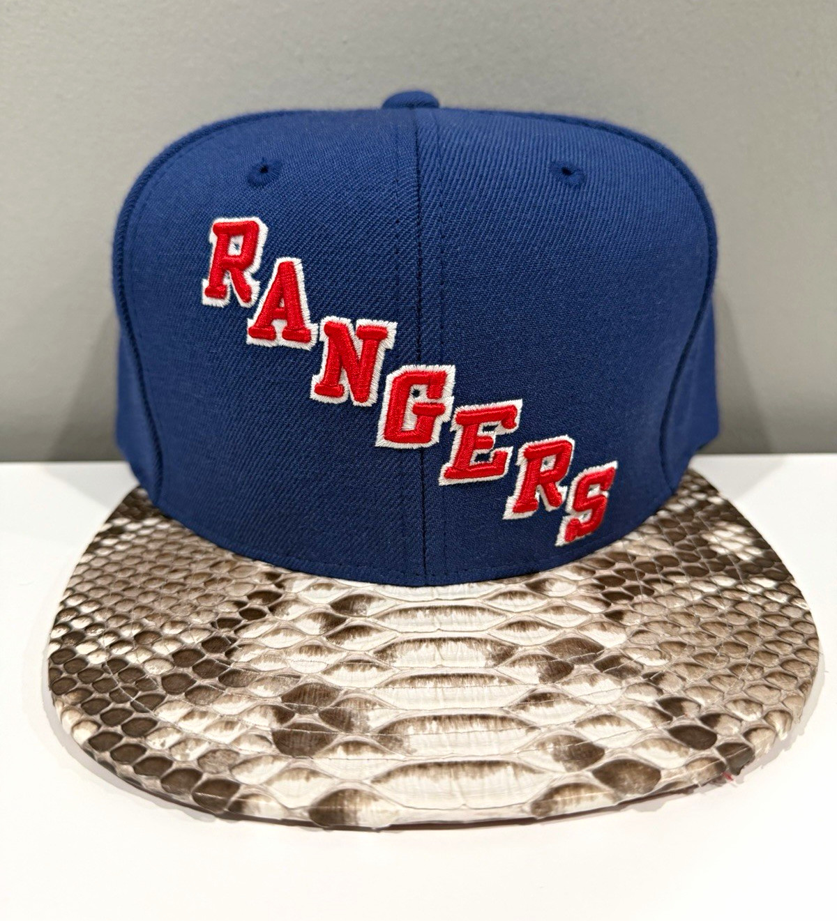 Just Don New York Rangers Natural Python Brim