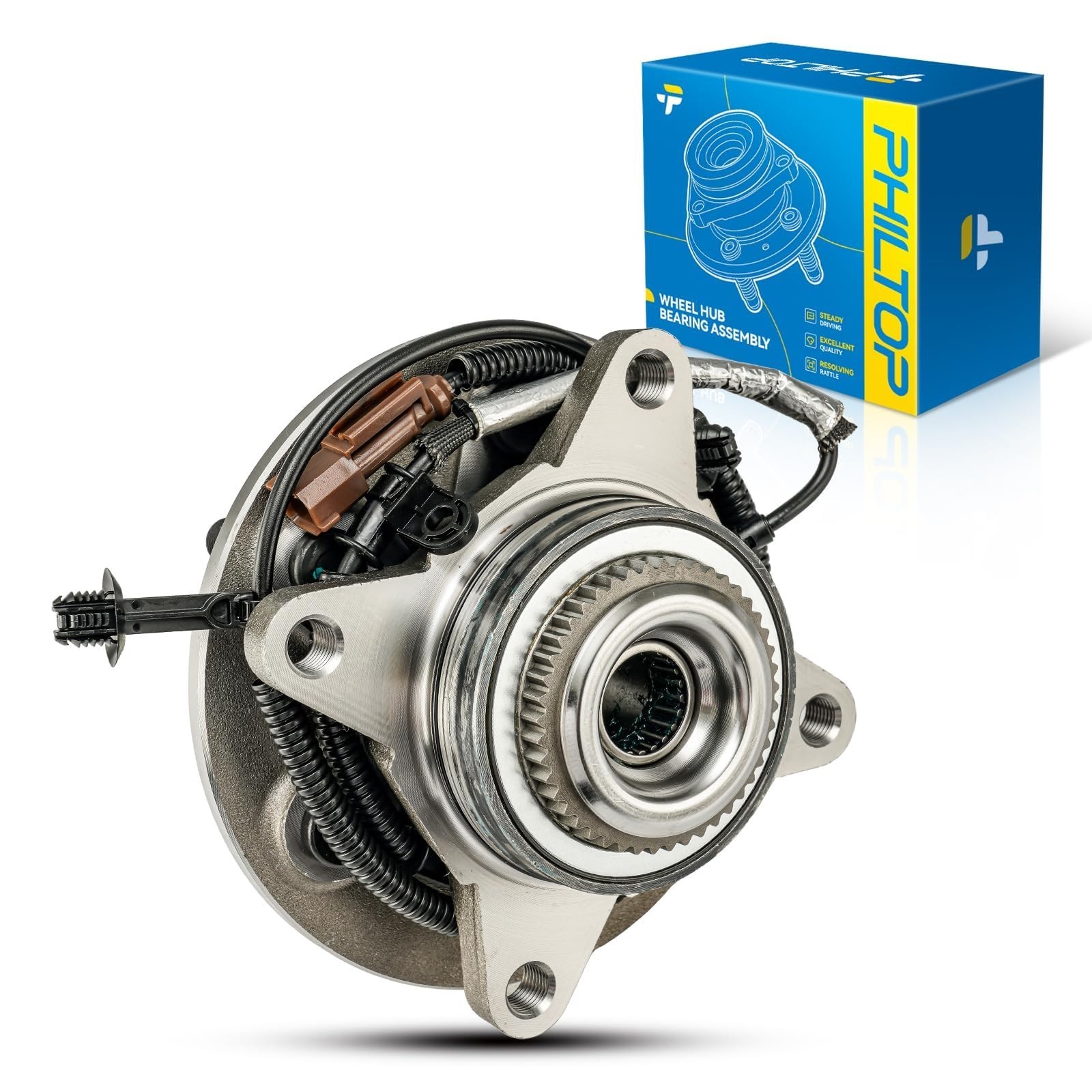 PHILTOP 515177 x1 Front Wheel Hub Assembly for 2018-2020 Ford F-150 4WD