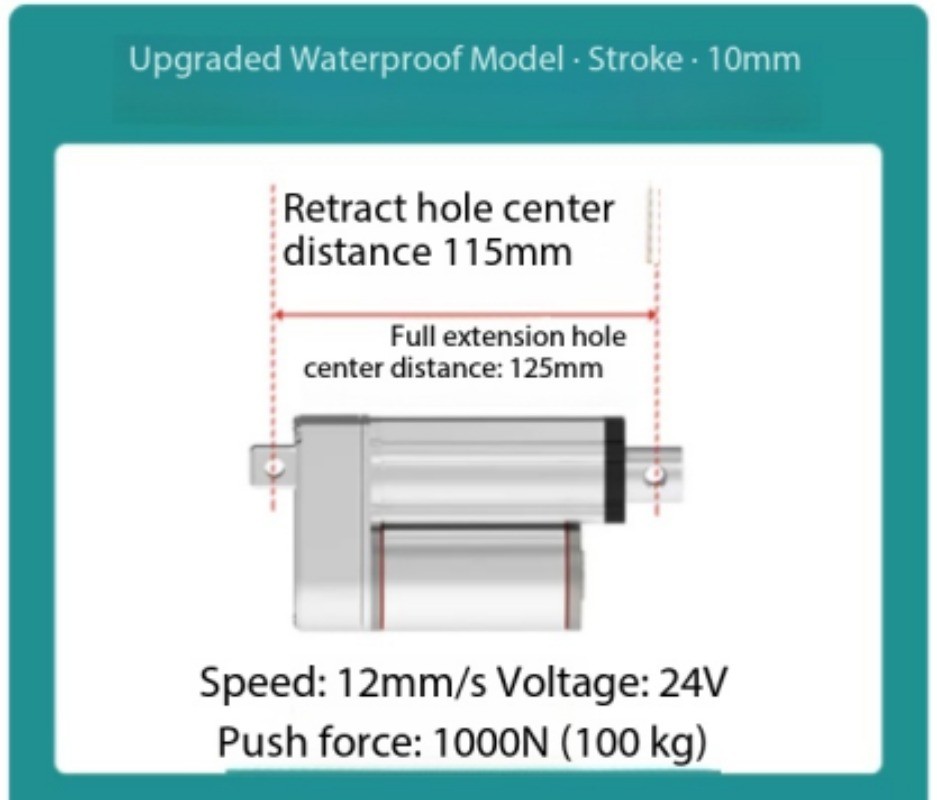 Push Rod, Telescopic Rod, Hydraulic, Micro, Small, DC, Reciprocating
