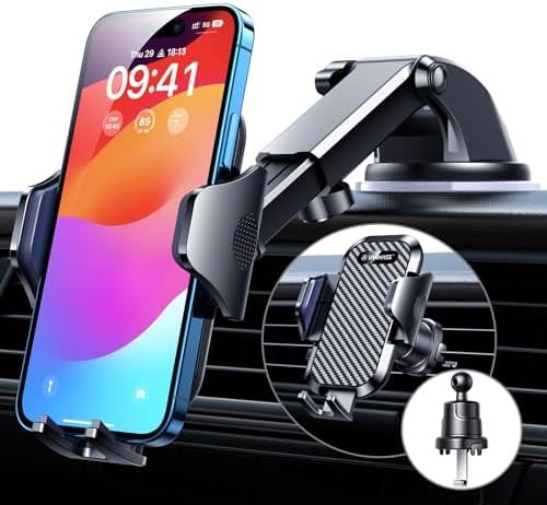 VANMASS Car Phone Holder 2026 Ultimate Military-Grade Strongest Suction & Clip