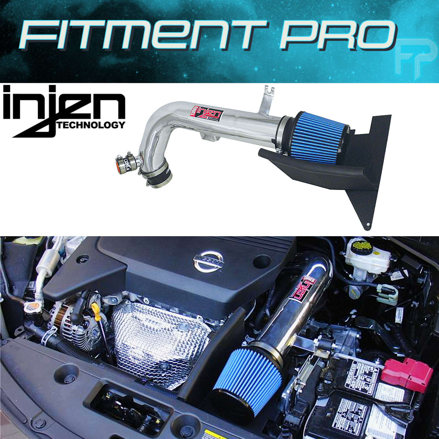 Injen SP1948P Polished Aluminum Cold Air Intake For 2013-2018 Nissan Altima 2.5L