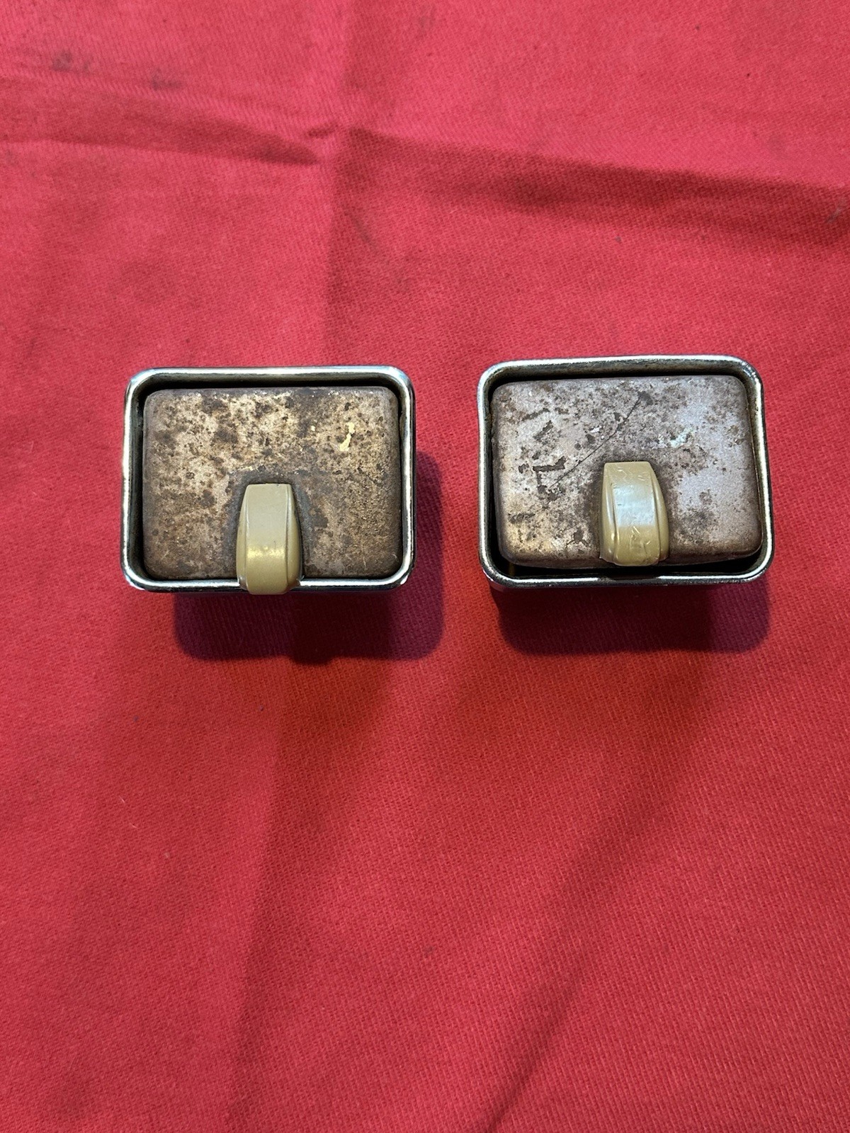 PAIR (2) 1954-1958 OLDSMOBILE 88 98 REAR ASHTRAYS HOLIDAY COUPES & CONVERTIBLES
