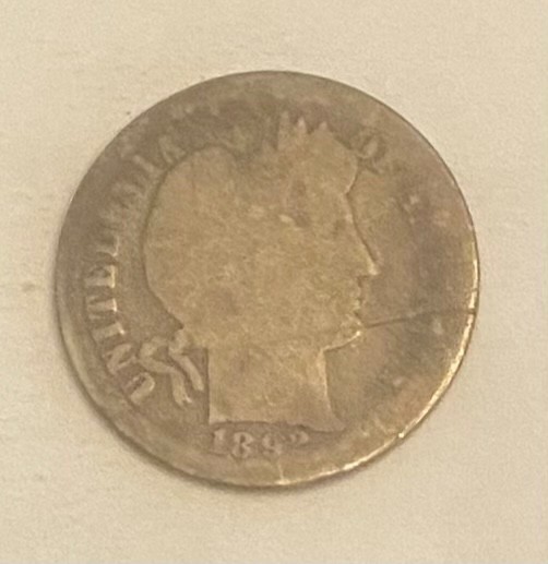 1892-s Barber dime low mintage 1892-s Barber dime low mintage