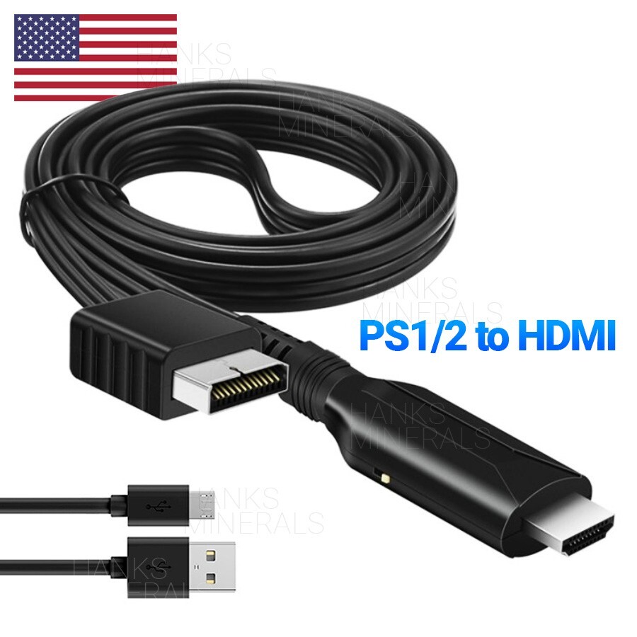 Converter PS2 To HDMI HD 1080P Cable AV Adapter Compatible With Sony PS1/PS2