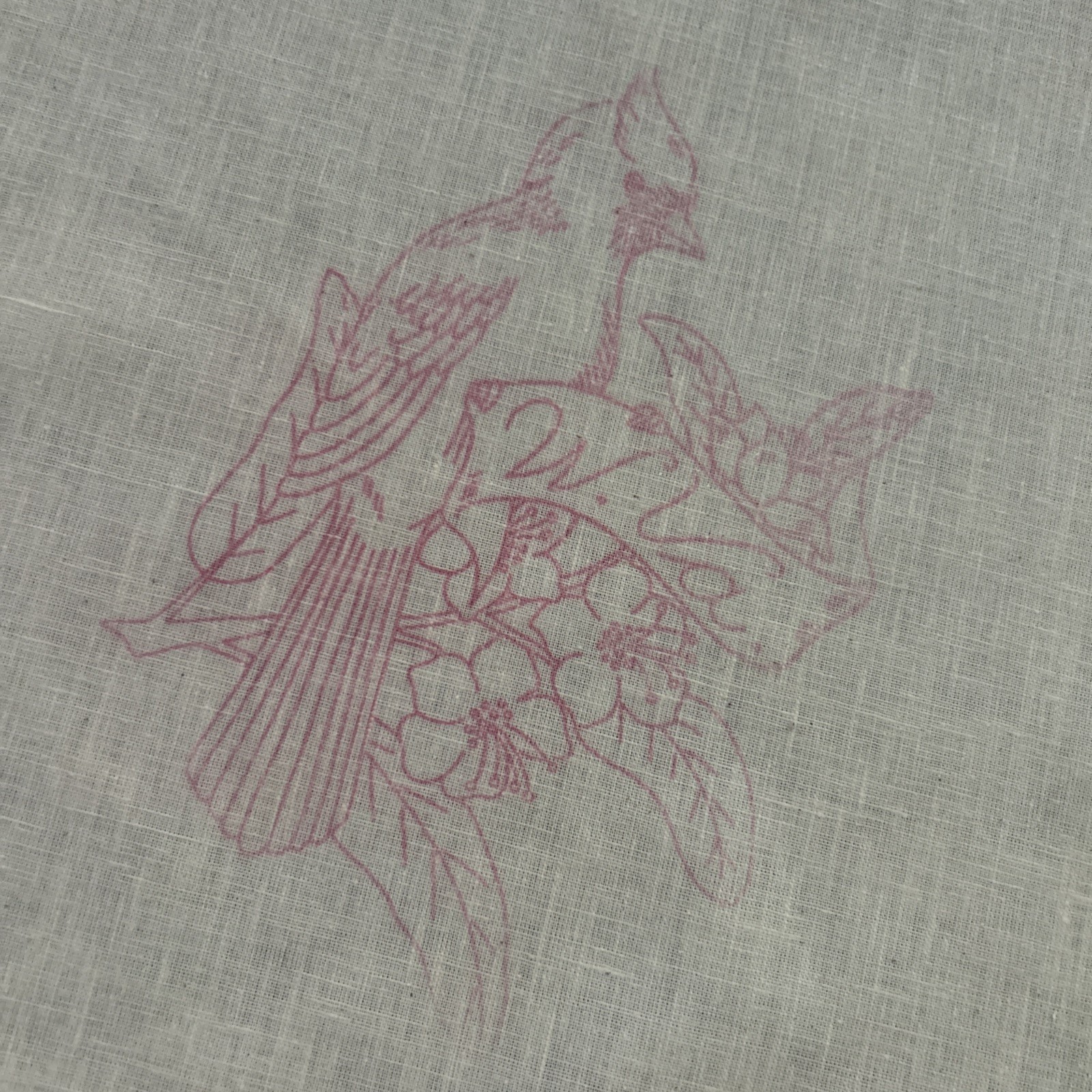 VTG West Virginia WV State Bird Flower Transfer Embroidery Pattern Fiber Art VTG West Virginia WV State Bird Flower Transfer Embroidery Pattern Fiber Art
