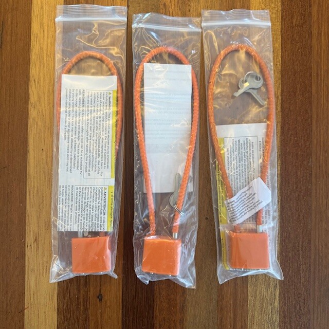 3 Each: Glock Factory OEM Cable Lock 17 19 20 21 22 23 26 27 30 31 32 33 34 35 3 Each: Glock Factory OEM Cable Lock 17 19 20 21 22 23 26 27 30 31 32 33 34 35