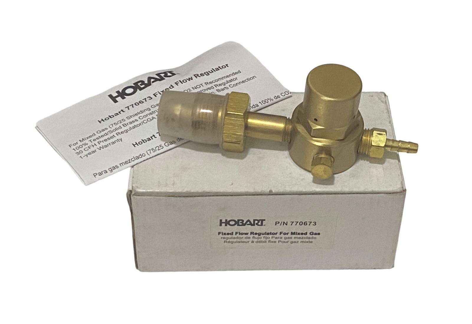 Hobart  770673  Fixed Flow Regulator For Mixed Gas - New
