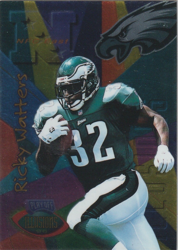 1996 Playoff Illusions Rickey Watters #87 Spectralusion Elite