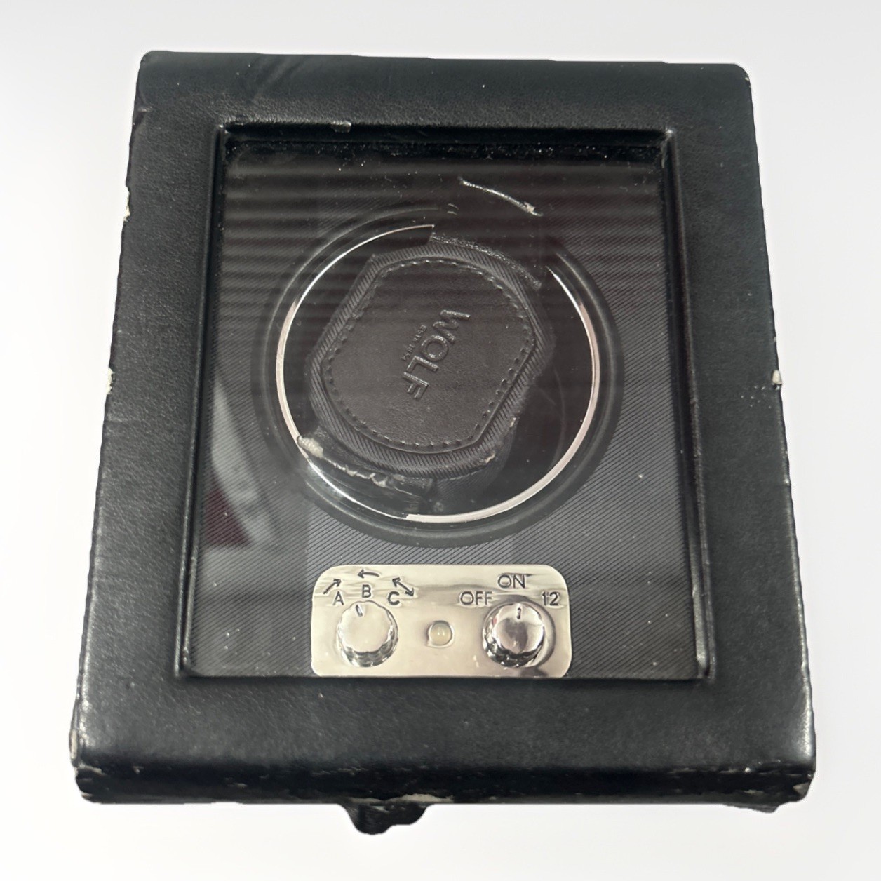 Wolf Heritage M2.1 270302 Single Watch Winder Black Vegan Leather Tested Works Wolf Heritage M2.1 270302 Single Watch Winder Black Vegan Leather Tested Works