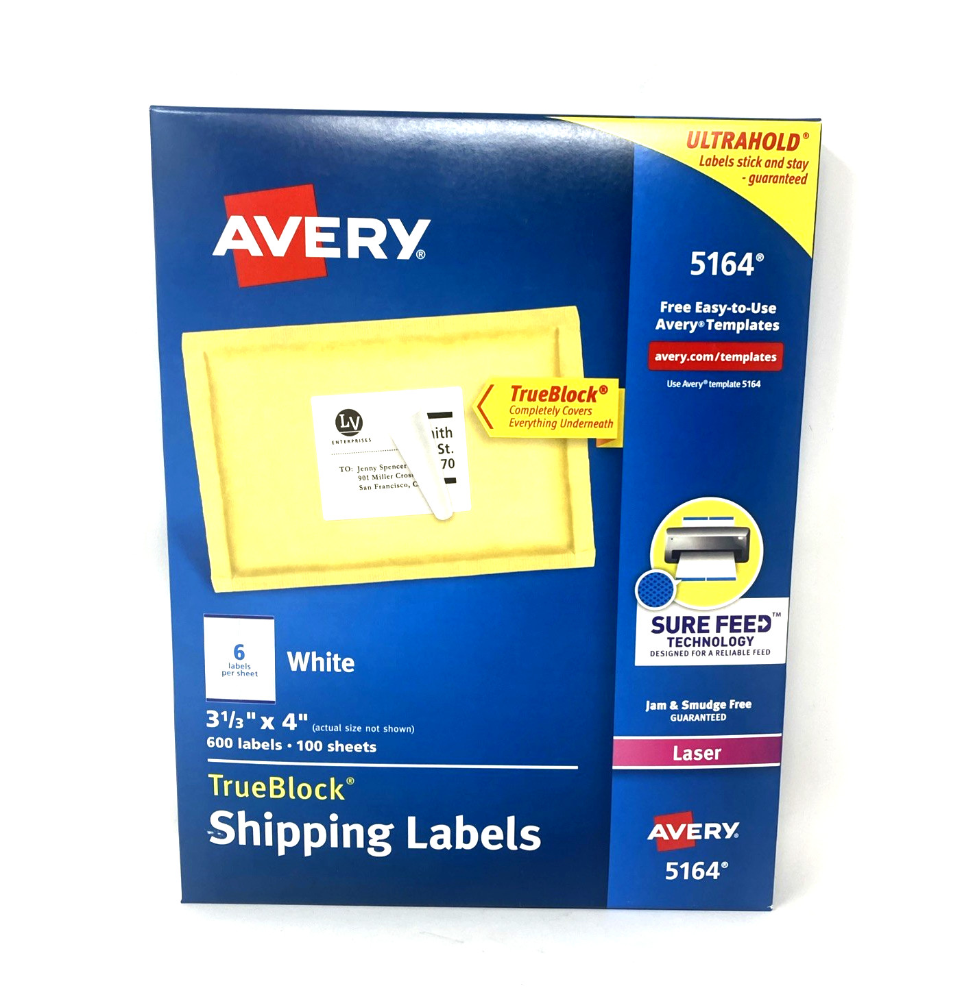 Avery Shipping Labels 5164 600 labels - 100 sheets-3 1/3” X 4” Avery Shipping Labels 5164 600 labels - 100 sheets-3 1/3” X 4”