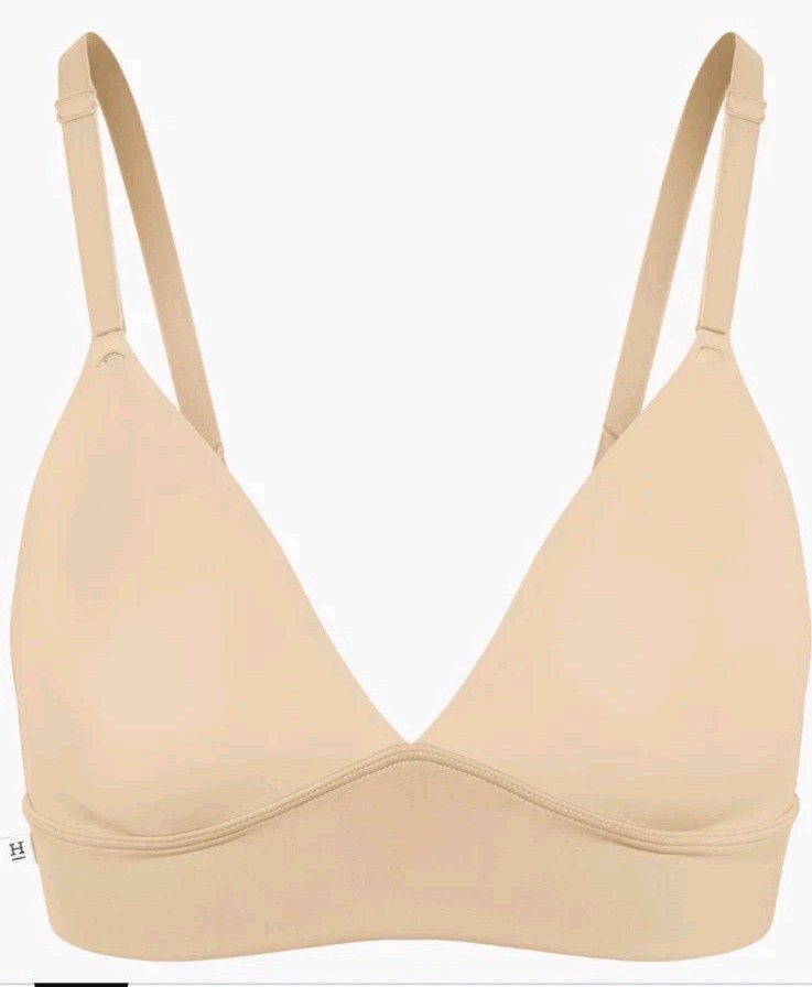 Harper Wilde Bliss Triangle Bralette No Wires Women\'s Size Medium Nude Harper Wilde Bliss Triangle Bralette No Wires Women\'s Size Medium Nude