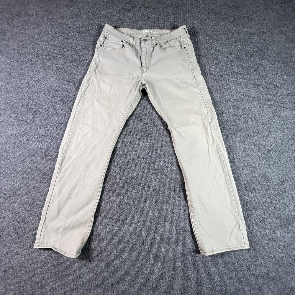 Denizen from Levi\'s 232 Slim Straight Jeans Mens 34x32 Gray Stretch Denim Denizen from Levi\'s 232 Slim Straight Jeans Mens 34x32 Gray Stretch Denim