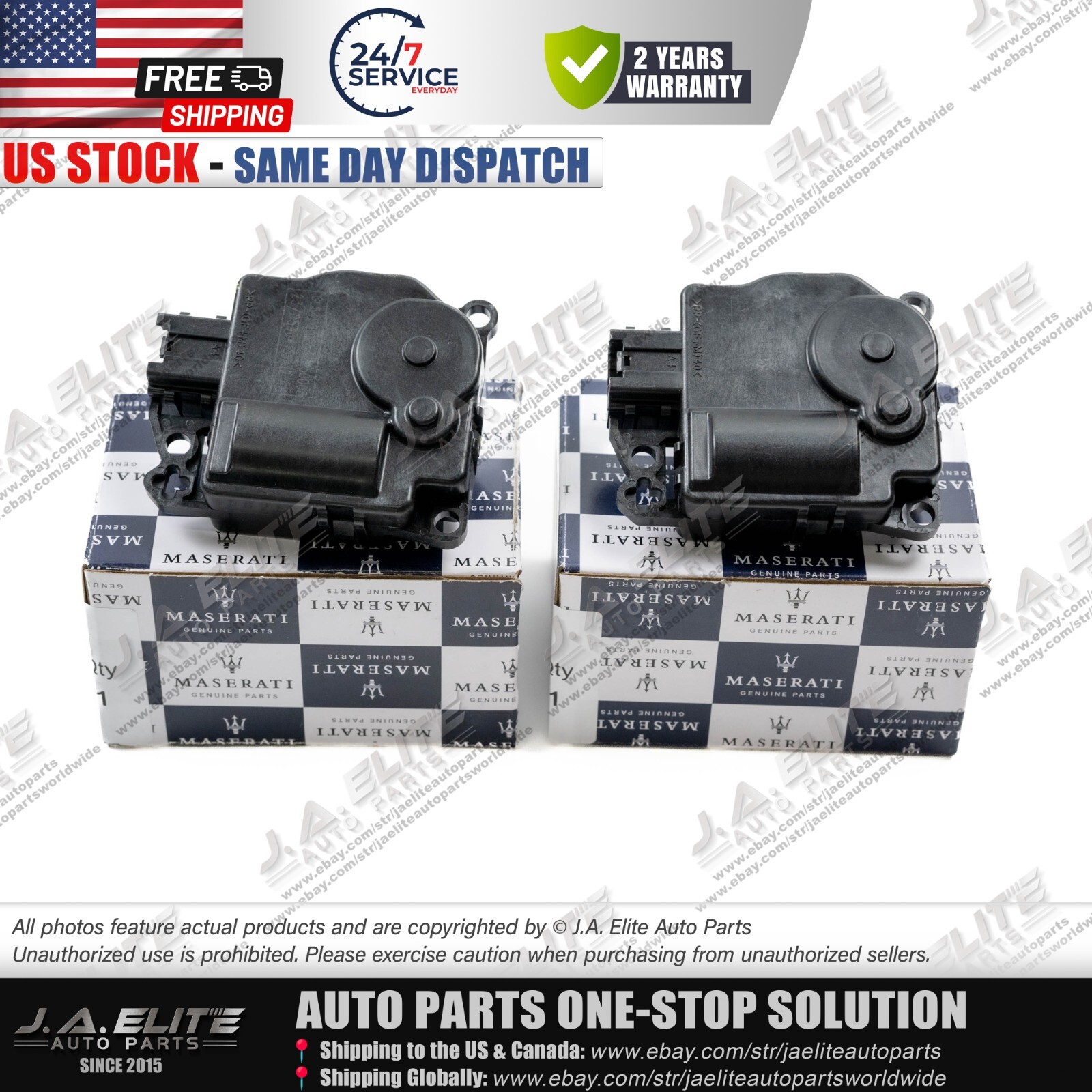 Genuine 2pcs A/C Actuator fit Maserati Quattroporte Ghibli Levante 673005493
