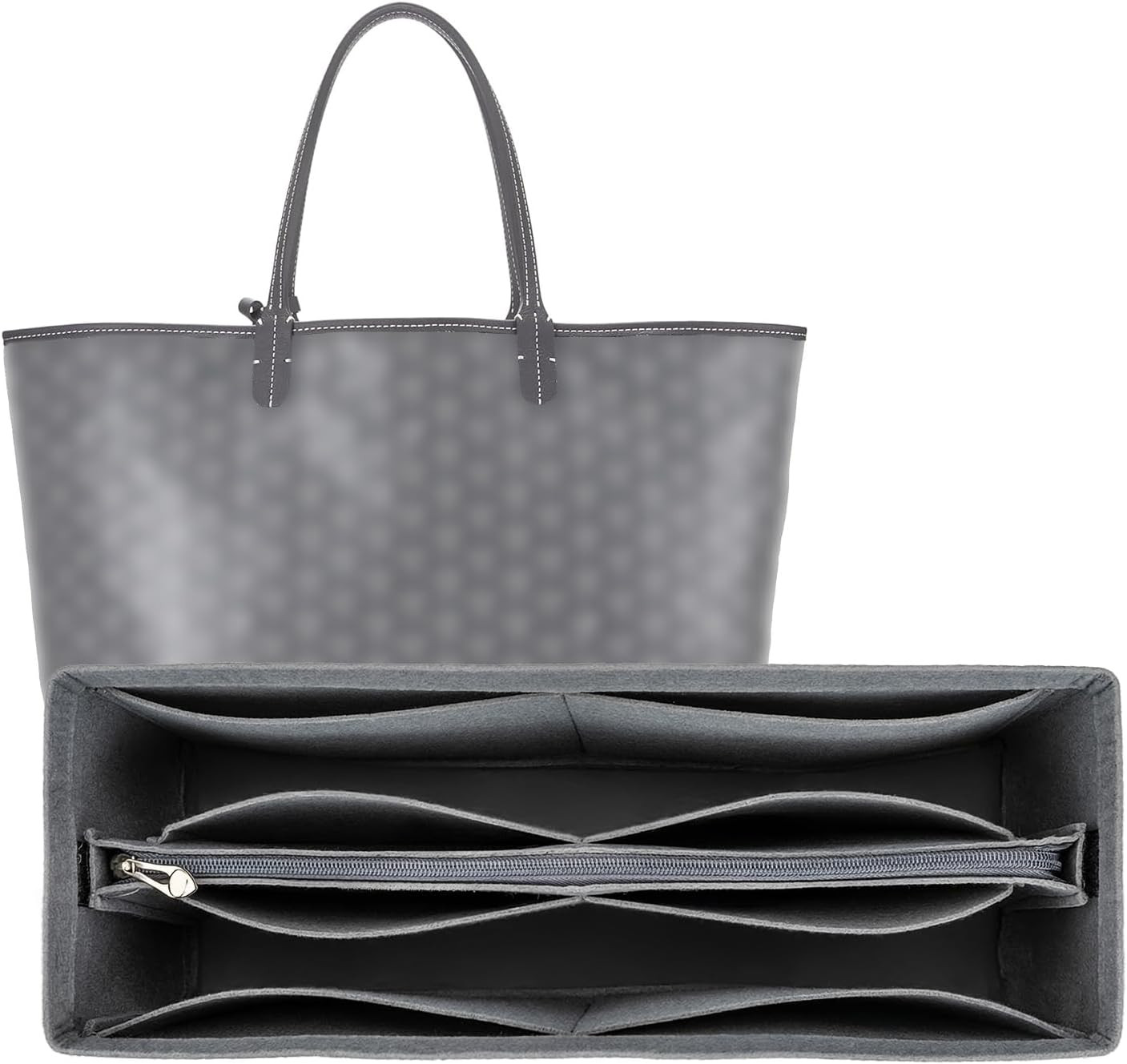 Organizer Insert Compatible with Goyard | Large Size,Zipper Dividers for Inside Organizer Insert Compatible with Goyard | Large Size,Zipper Dividers for Inside