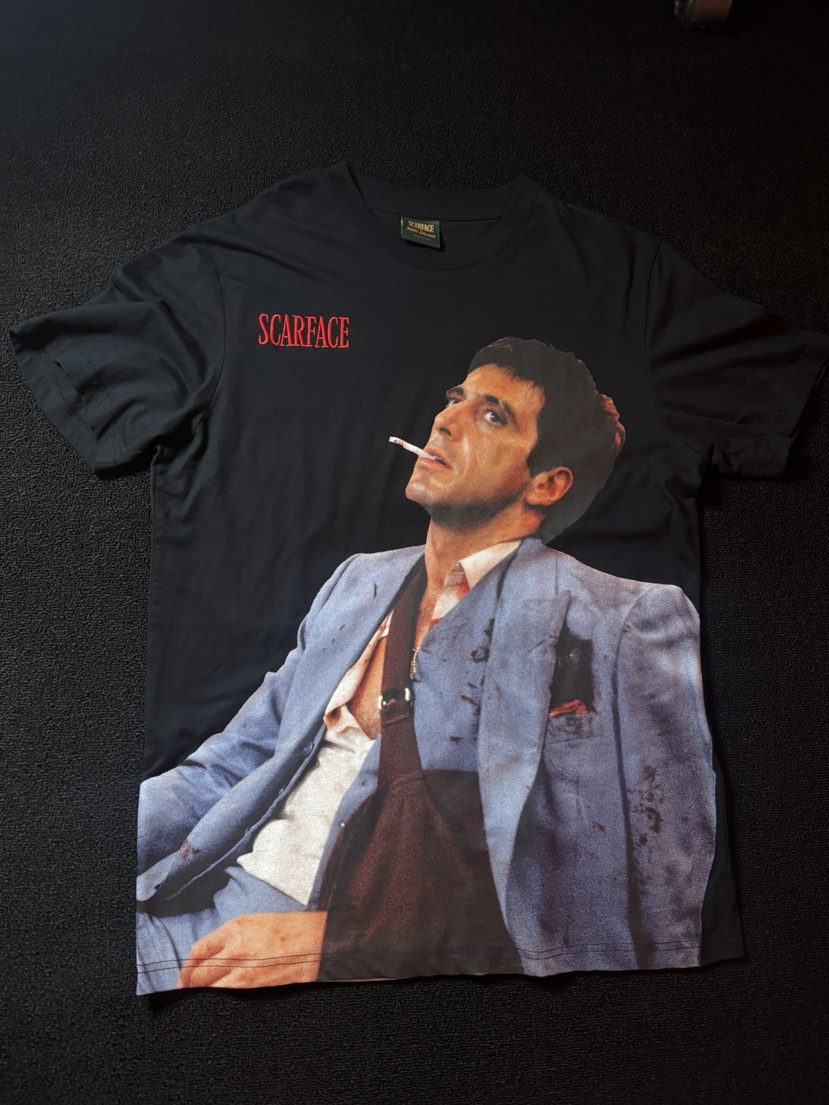 Scarface x Shoe Palace Tony Montana Graphic Double-Sided T-Shirt Men’s L Black