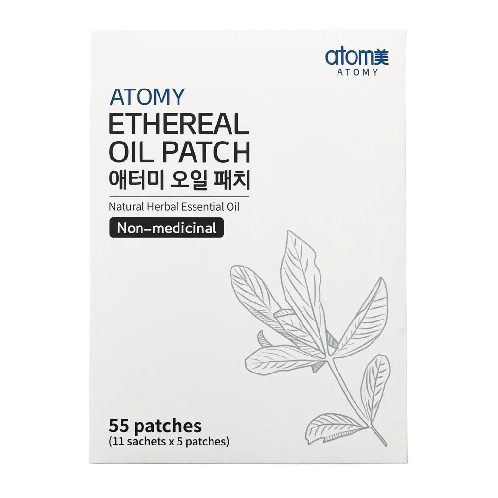 Atomy Ethereal Patches with Herbal Essential Oils 1 Box (11 packs) (55 patches)