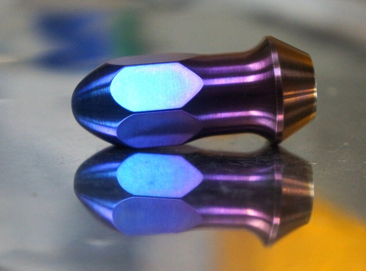 20x Purple Blue Titanium Lug Wheel Nut set 1/2-20 HEX17 Closed End