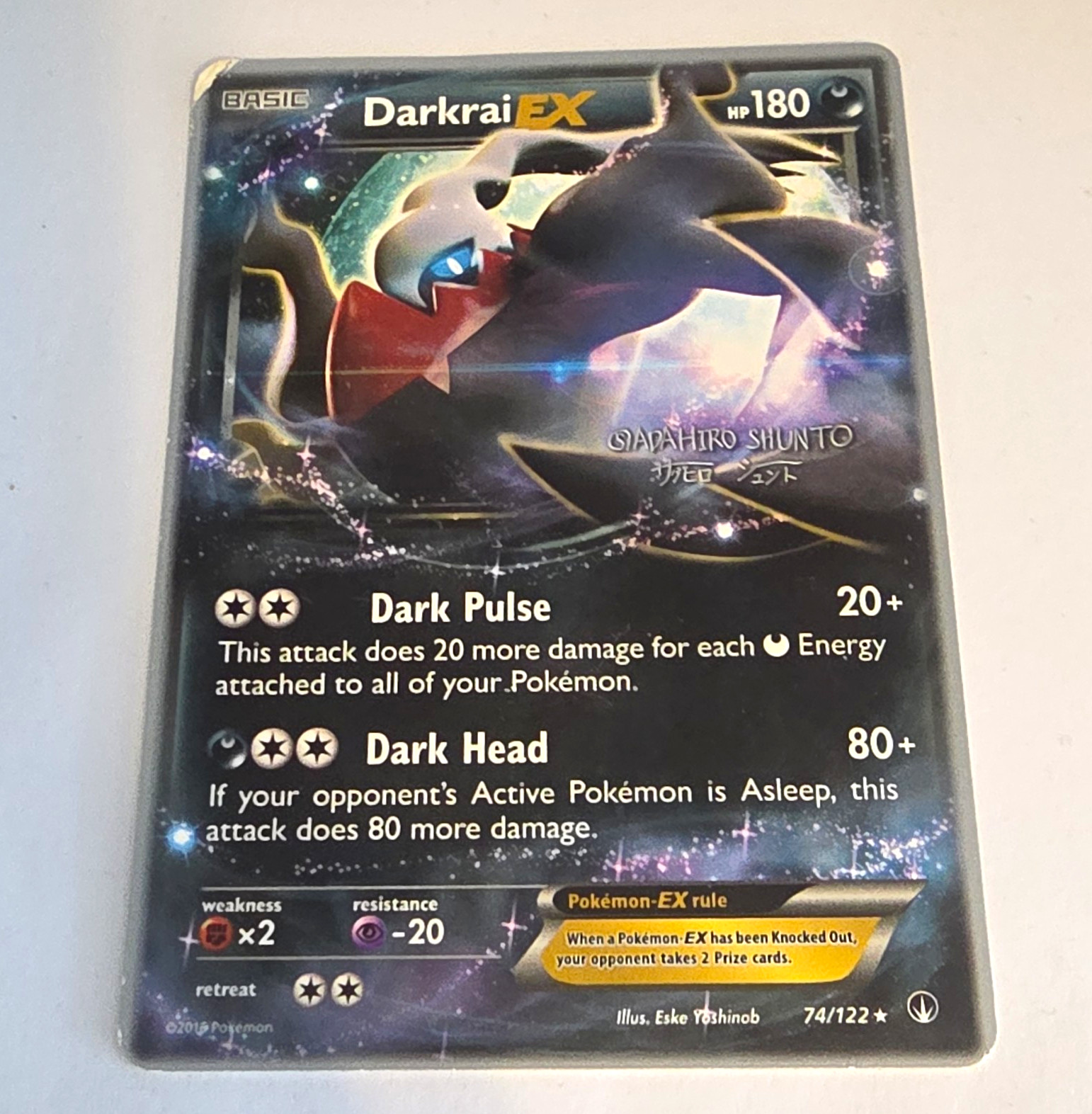 Pokemon TCG Darkrai EX 74/122 Breakpoint Holo Ultra Rare 180 HP EN