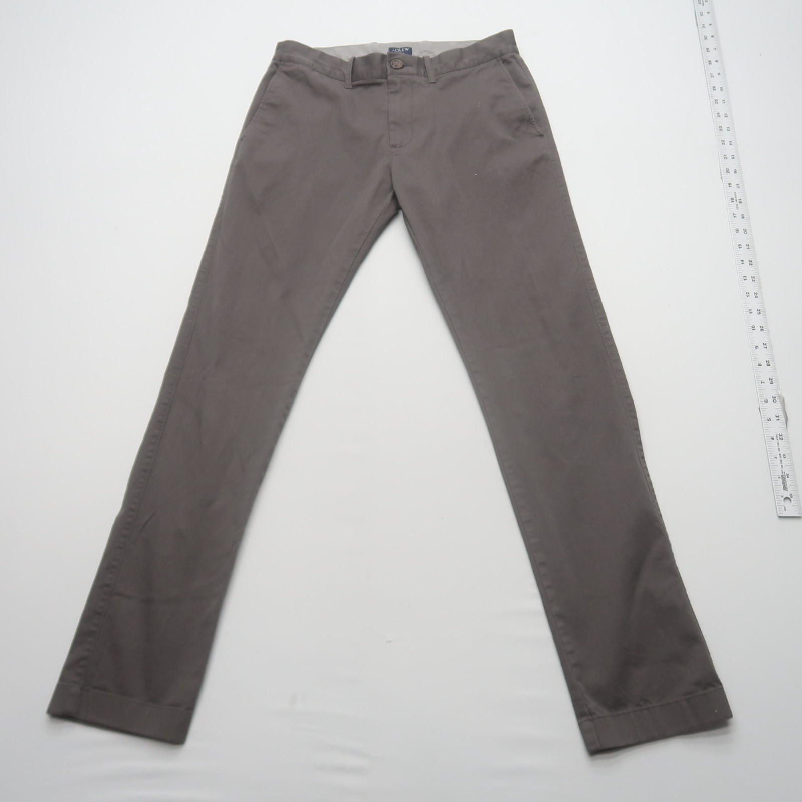 J Crew Factory Mens Flex Chino Pants Size 29 x 32 Brown Cotton Stretch