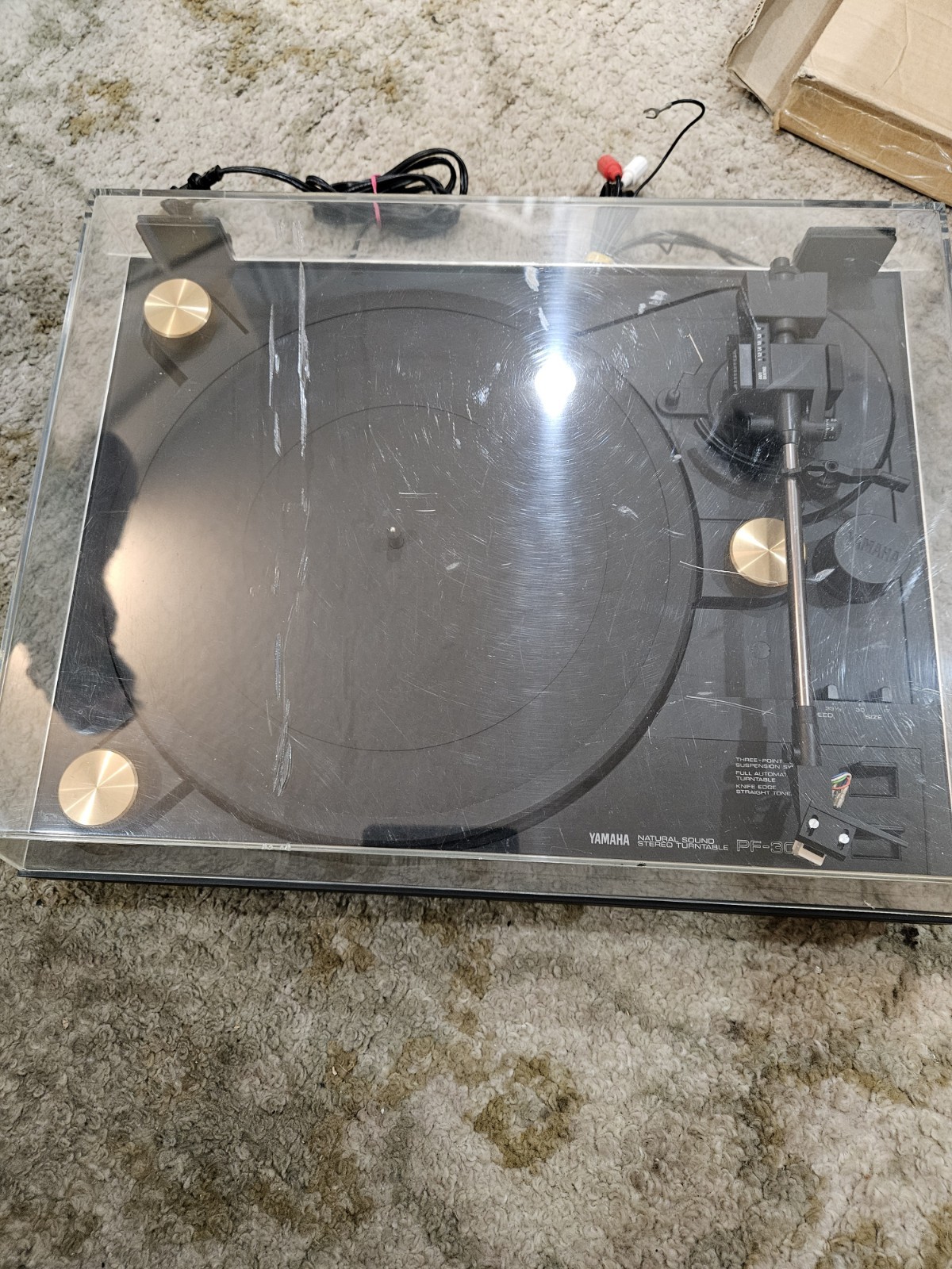 Vintage YAMAHA PF-30 Belt Drive Turntable Tested Working Vintage YAMAHA PF-30 Belt Drive Turntable Tested Working