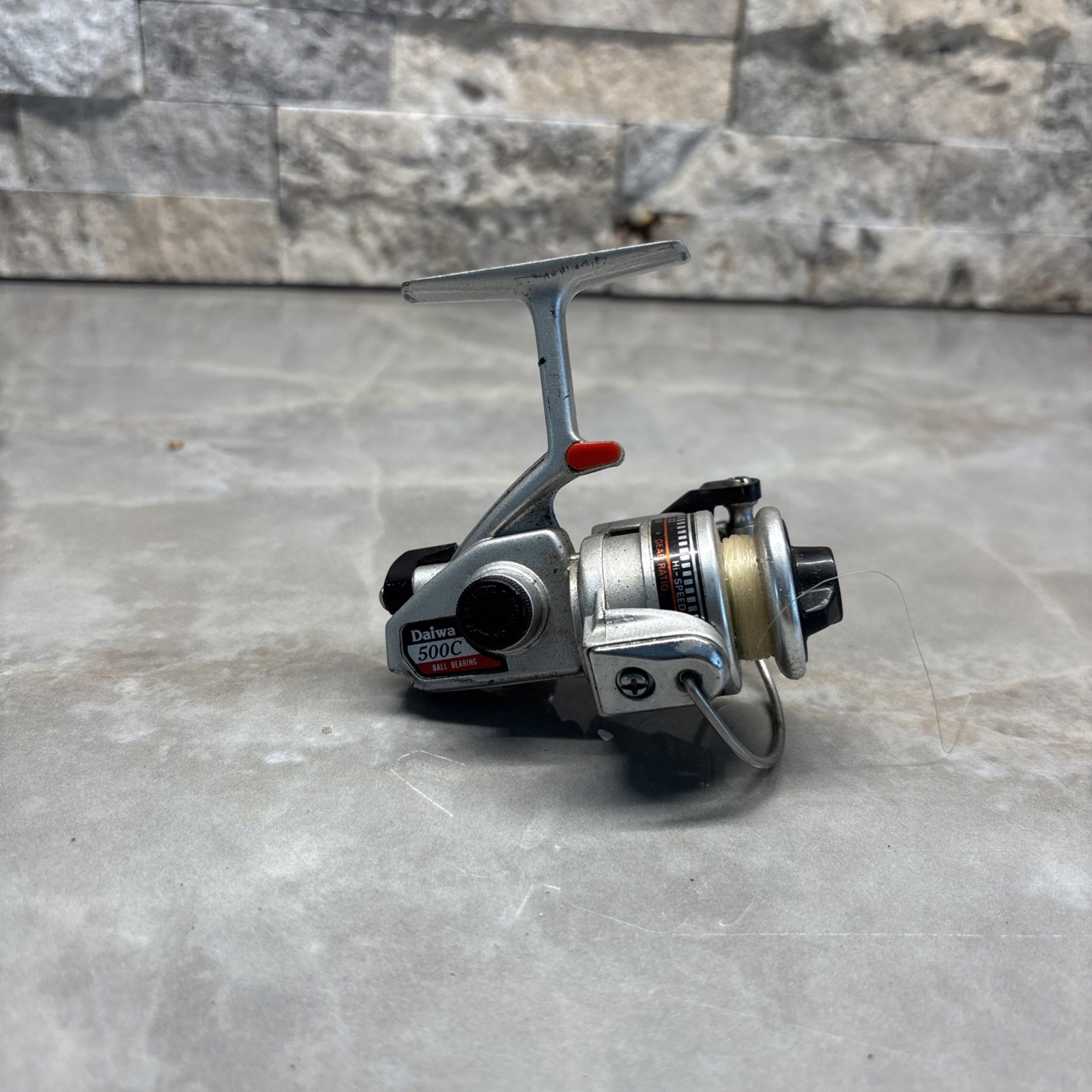 Daiwa 500C Ultralight Spinning Fishing Reel Vintage Japan Silver Series #CR54