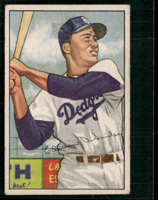 1952 Bowman Set-Break #116 Duke Snider VG+ Crease