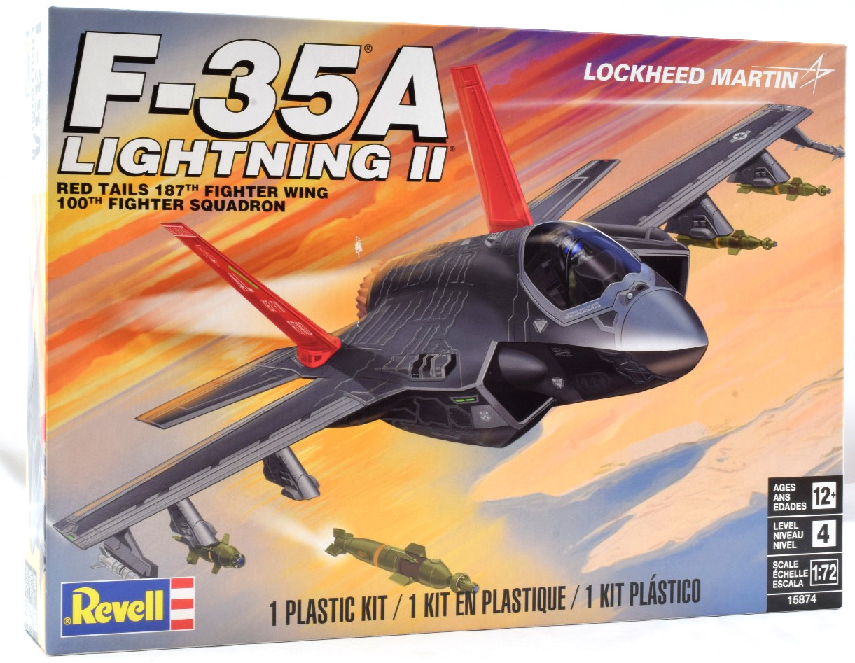 Revell Lockheed Martin F-35A Lightning II - Red Tails 1/72 Scale Model Kit 15874