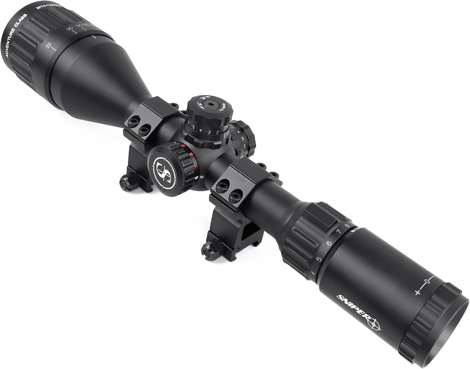 Sniper Rifle Scope 4-12x50 AOL w/ Red Green Blue Illuminated Reticle Riflescope
