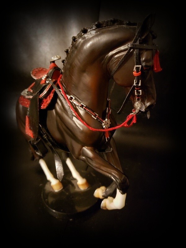 Ooak/LSQ CM Trad. Breyer Western Saddle Set. \