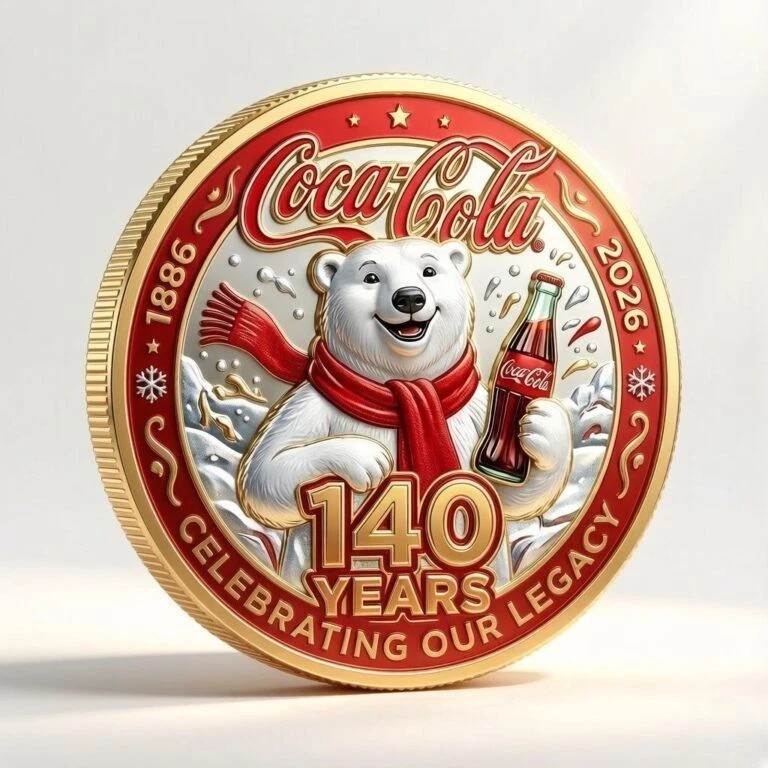 Coca-Cola 140th Anniversary Commemorative Coin CB0312