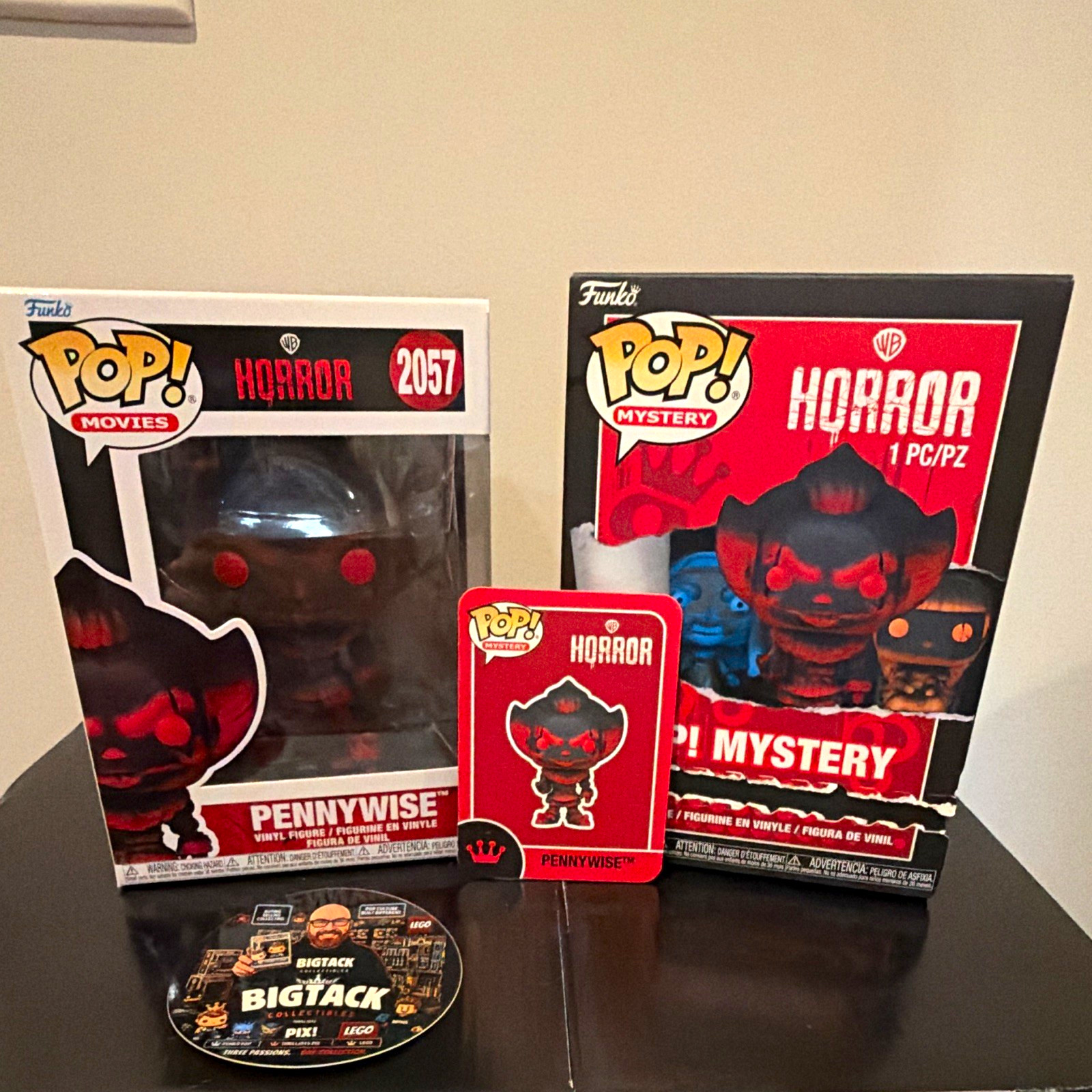 Funko Pop Pennywise IT #2057 Horror Mystery Vinyl Figure w/ card