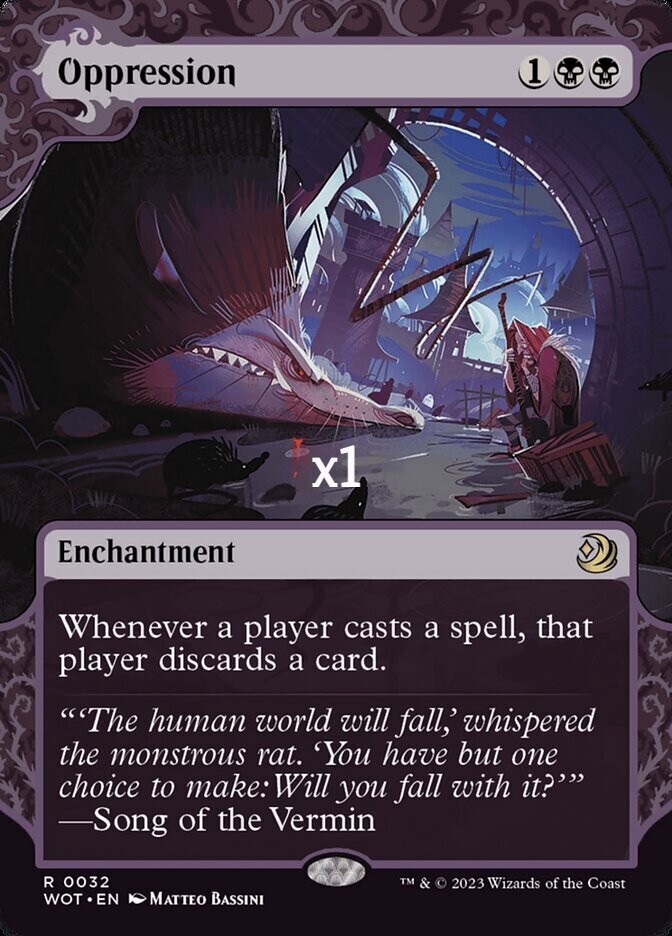 MTG Wilds of Elraine: Enchanting Tales WOT Oppression MINT (SELECT)