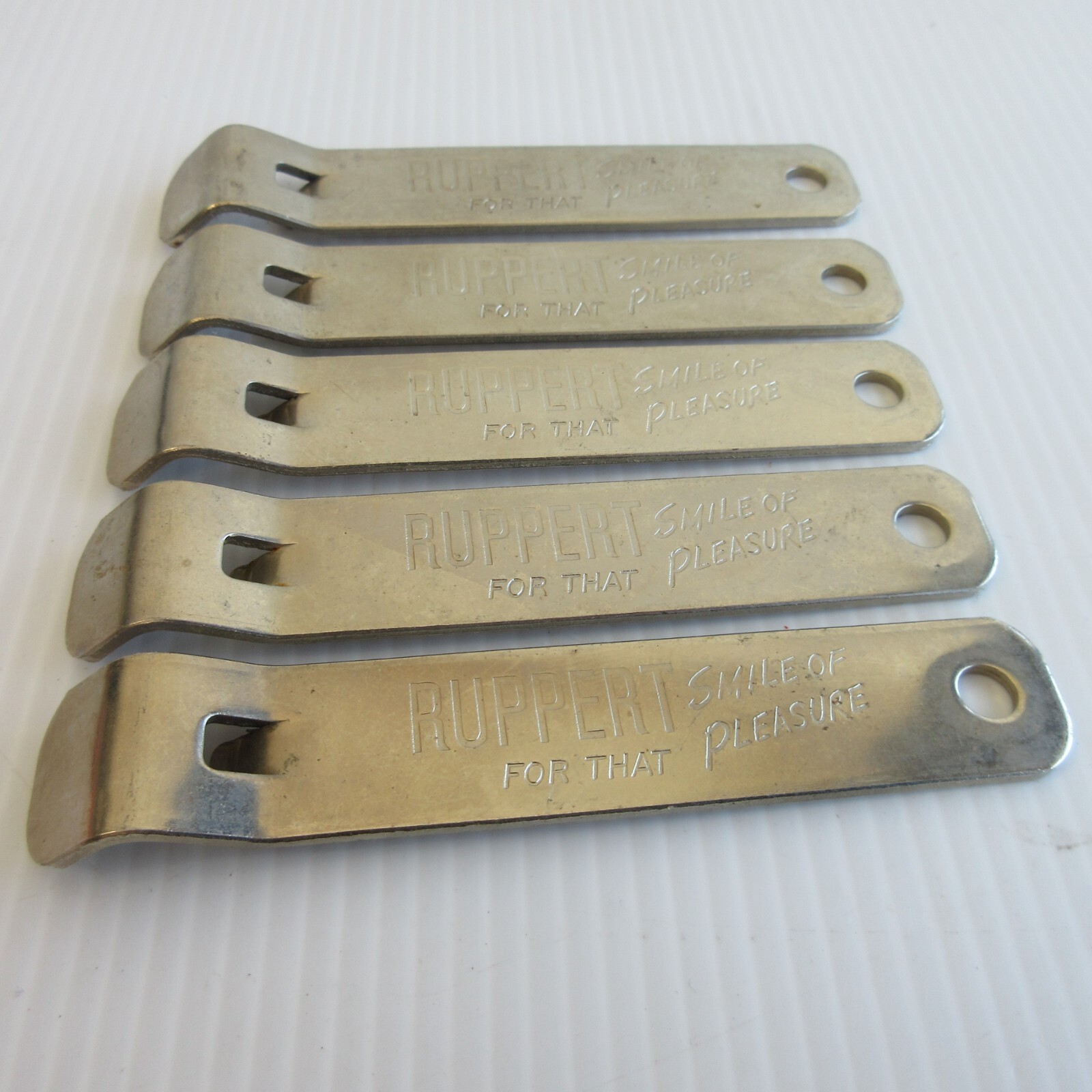 Lot Of 5 VTG Ruppert  Beer Bottle  Openers
