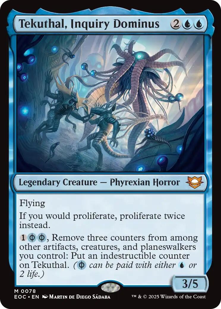 Tekuthal, Inquiry Dominus Commander: Edge of Eternities Magic 78 Near Mint M