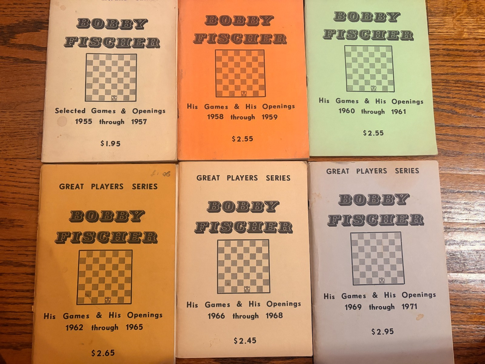 RARE 1960\'s Great Players Series Bobby Fischer Set of Six Books