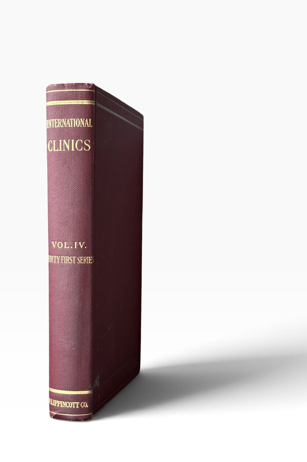Antique Medical Book International Clinics Vol IV 31st Series 1921 Illustrated
