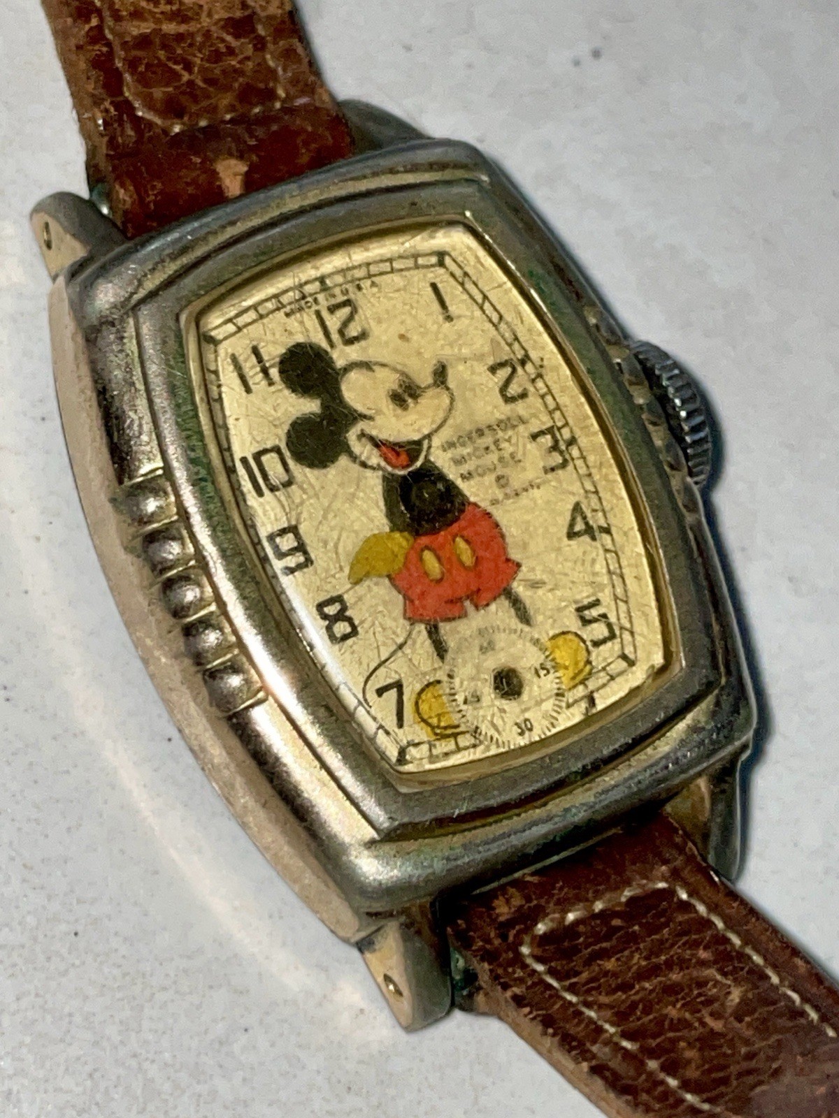 Antique Original 1930\'s INGERSOLL MICKEY MOUSE WATCH