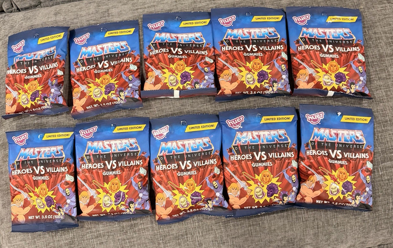 10 Bags Masters Of The Universe Gummies Limited Edition MOTU HE-MAN SKELETOR