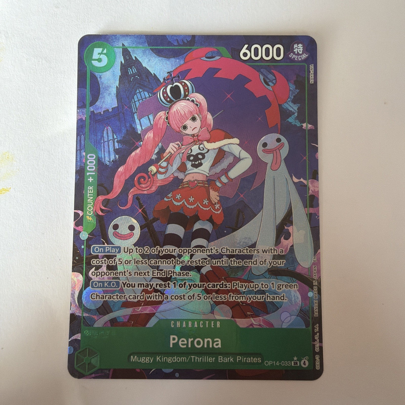 Perona (SR) Alternate Art OP14-033 One Piece TCG The Azure Sea's Seven Perona (SR) Alternate Art OP14-033 One Piece TCG The Azure Sea's Seven
